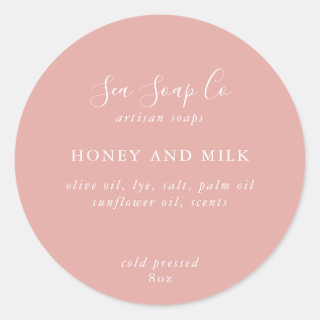 Adesivos de sabão personalizáveis (Frente)