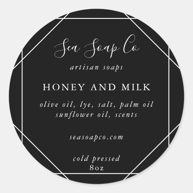 Adesivos de sabão personalizáveis (Frente)