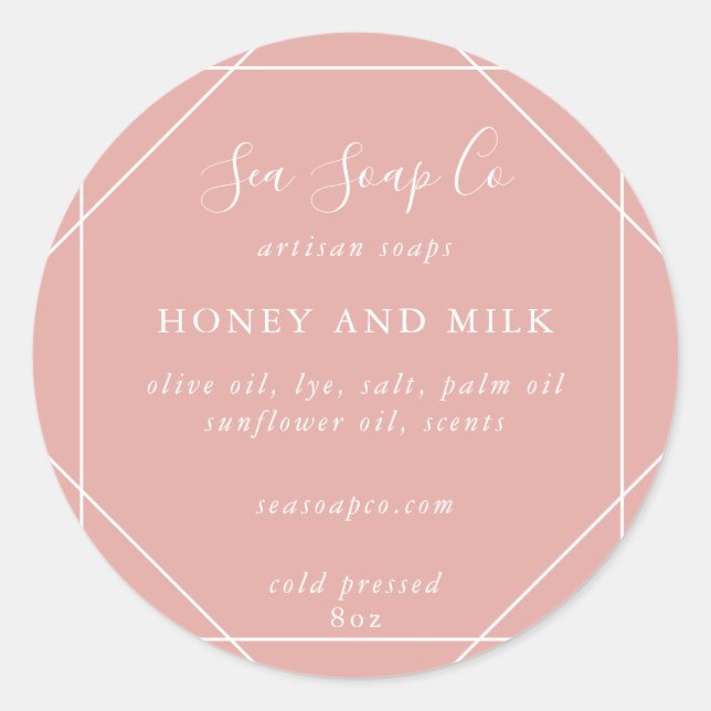 Adesivos de sabão personalizáveis (Frente)