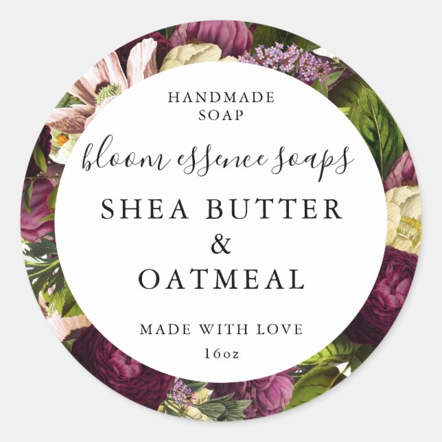 Adesivos de sabão personalizáveis (Frente)