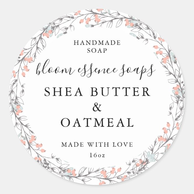 Adesivos de sabão personalizáveis (Frente)