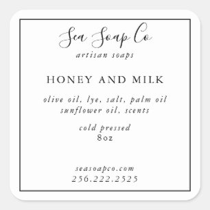 Adesivos de sabão personalizáveis