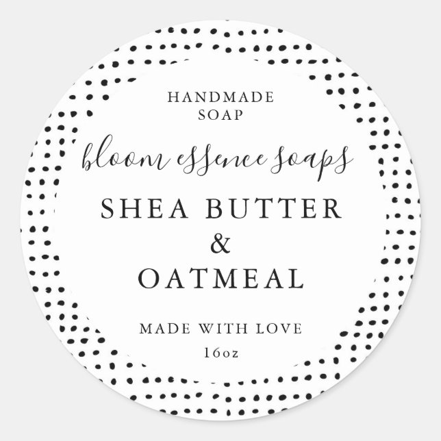 Adesivos de sabão personalizáveis (Frente)