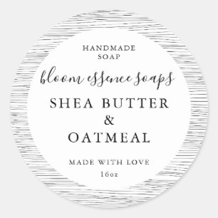 Adesivos de sabão personalizáveis