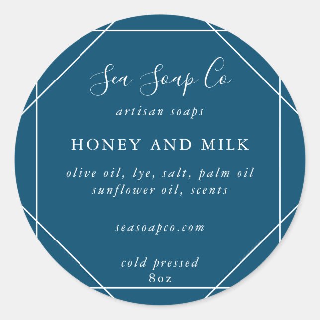 Adesivos de sabão personalizáveis (Frente)