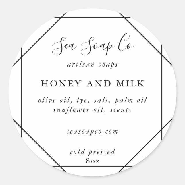 Adesivos de Sabonete Personalizáveis (Frente)