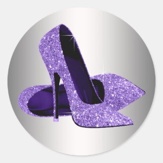 Adesivos de Sapato de Salto Alto Roxo