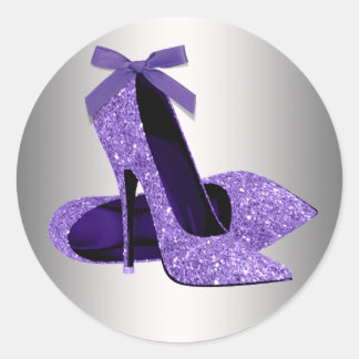 Adesivos de Sapato de Salto Alto Roxo