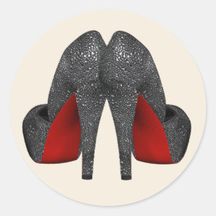 Adesivos de Sapato Vermelho de Salto Alto