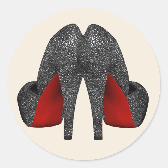 Adesivos de Sapato Vermelho de Salto Alto (Frente)