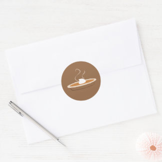 Adesivos de Selos de Envelope de Torta de Abóbora