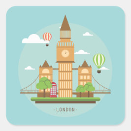 Adesivos de Selos de Londres Inglaterra Pontos Tur