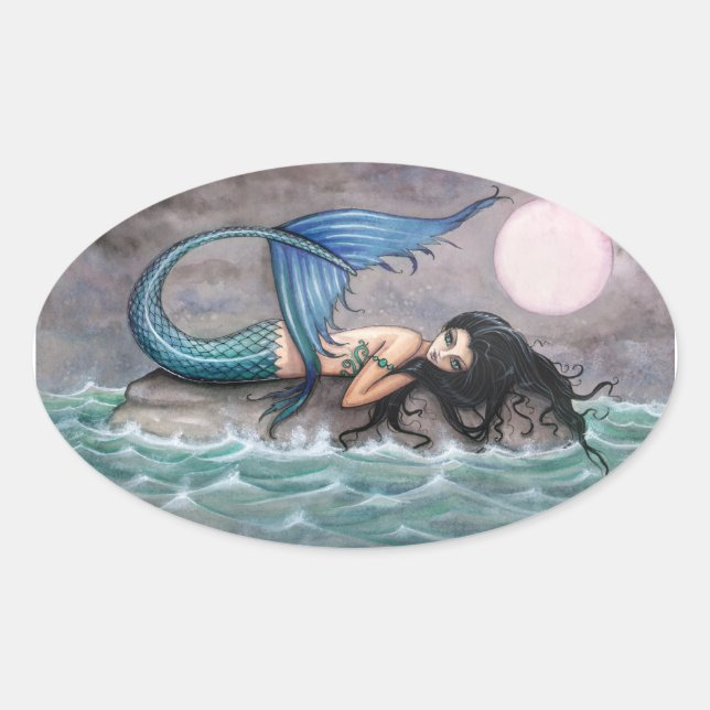 Adesivos de Sereia da Ilha Pequena (Frente)