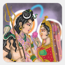 Adesivos de Shiva Parvati