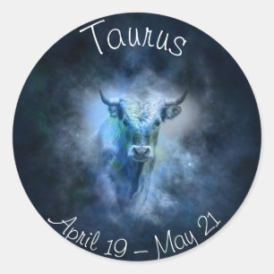 Adesivos de signo do zodíaco do horóscopo de Touro