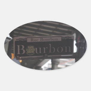 Adesivos de Sinal da Bourbon Street