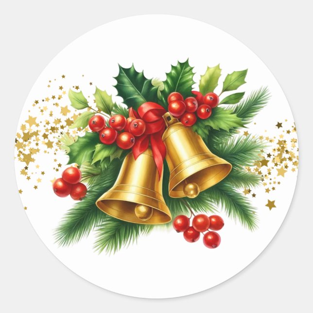 Adesivos de Sininhos de Natal  (Frente)