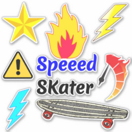 Adesivos de skate de velocidade de fogo (Desenhos