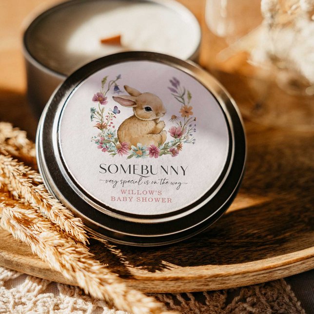 Adesivos de Somebunny Baby Shower Wildflower (Criador carregado)