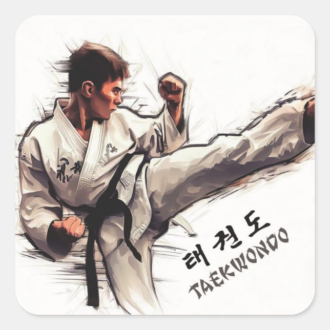 Adesivos de Taekwondo (Frente)