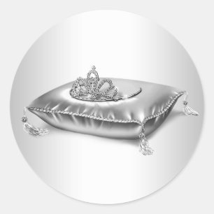 Adesivos de Tiara da Princesa Prata