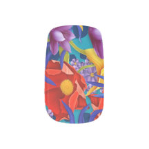Adesivos de Unha Jardim de Flores Tropicais Minx