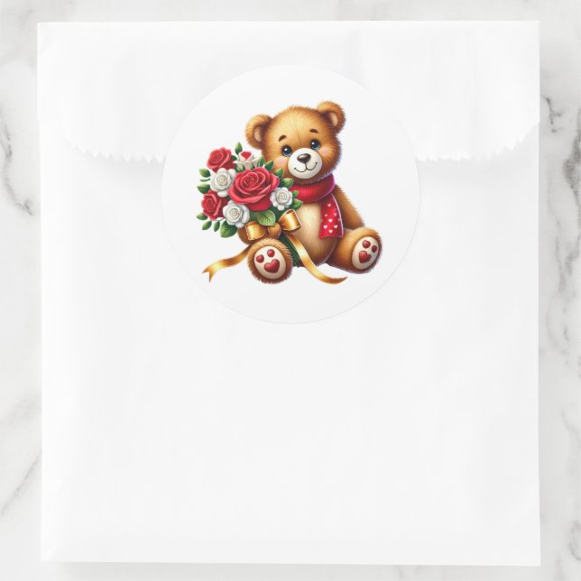 Adesivos de Ursinho de São Valentão (Bolsa)
