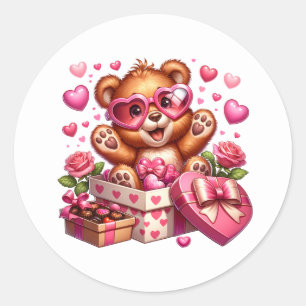 Adesivos de Ursinho de São Valentim