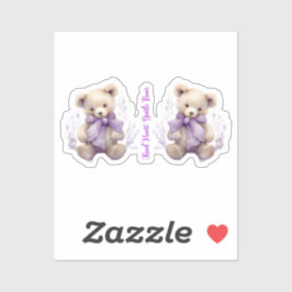 Adesivos de Urso Gentil e Coração Bondoso - Design
