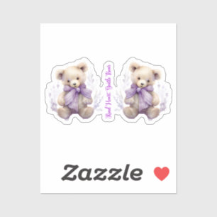 Adesivos de Urso Gentil e Coração Bondoso - Design