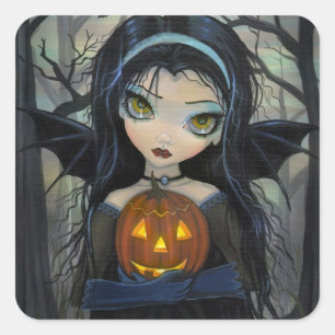 Adesivos de Vampiro de Halloween de October Woods