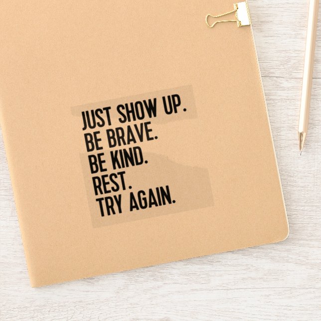 Adesivos de Vinil Apenas Compareça (Notebook)