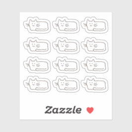 Adesivos de Vinil Personalizados de Gatos de Desen