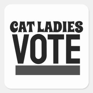 ADESIVOS DE VOTO PARA DONAS DE GATO
