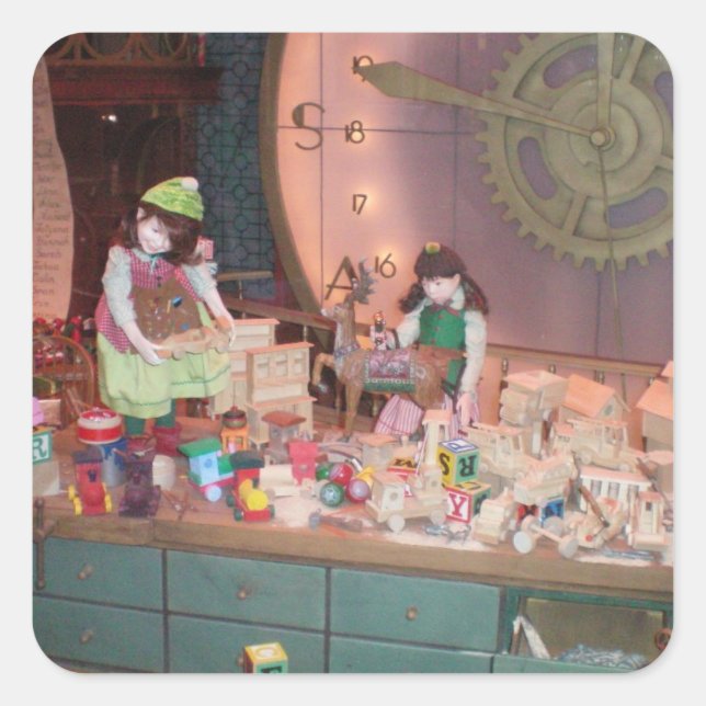 Adesivos de Workshop de papais noeis (Frente)