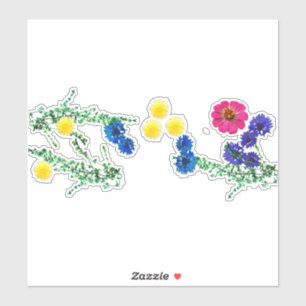 Adesivos decorativos Field Flowers