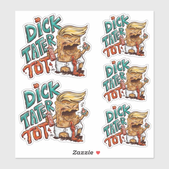 Adesivos Dick-Tater-Tot (Folha)