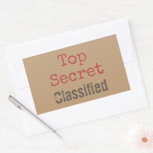 Adesivos Divertidos de Presente Super Secreto