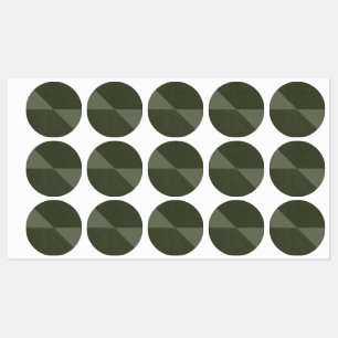 Adesivos do Círculo Fracionado Verde do Motor Mode