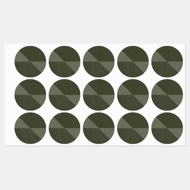 Adesivos do Círculo Fracionado Verde do Motor Mode (Folha)