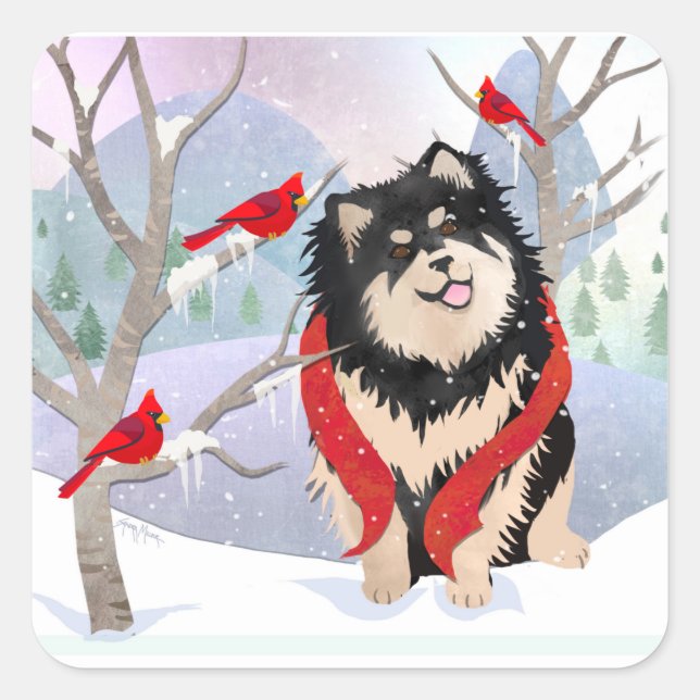 Adesivos do COMFORT & JOY Finnish Lapphund (Frente)