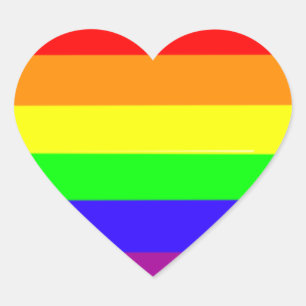 Adesivos do Coração Arco-Íris
