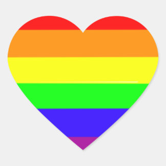Adesivos do Coração Arco-Íris
