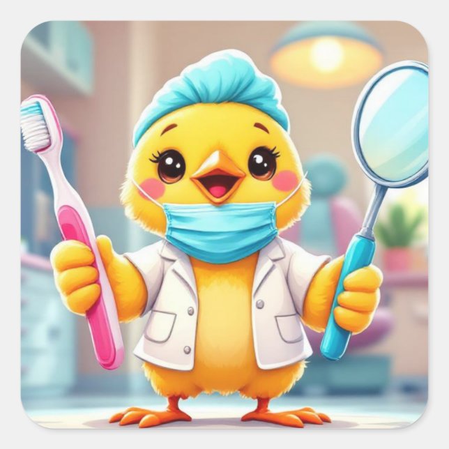 Adesivos do Dentista Chick (Frente)