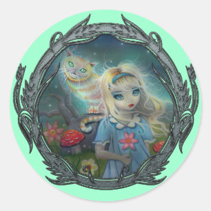 Adesivos do Gato de Cheshire de Alice no País das