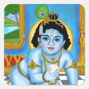 Adesivos do Krishna Menino