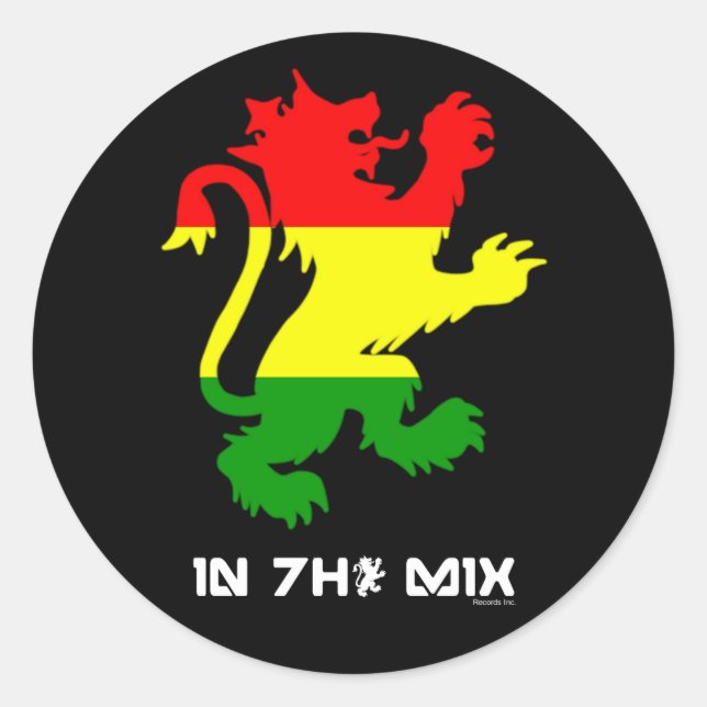 Adesivos do leão rasta (Frente)