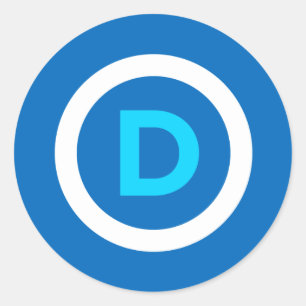 Adesivos do logotipo Democrata