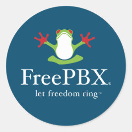 Adesivos do logotipo FreePBX (Azul)