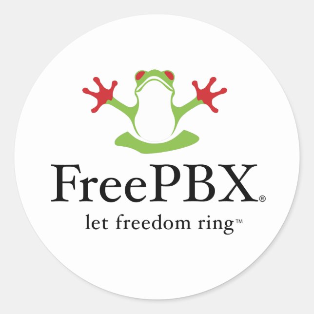 Adesivos do logotipo FreePBX (Clássico) (Frente)